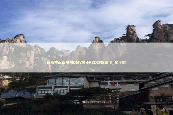 特斯拉起诉加州DMV关于FSD虚假宣传_实用型 特斯拉起诉加州DMV关于FSD虚假宣传_实用型 新闻