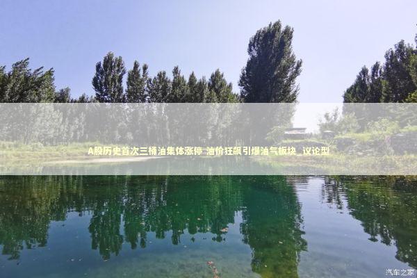 A股历史首次三桶油集体涨停 油价狂飙引爆油气板块_议论型 A股历史首次三桶油集体涨停 油价狂飙引爆油气板块_议论型 新闻