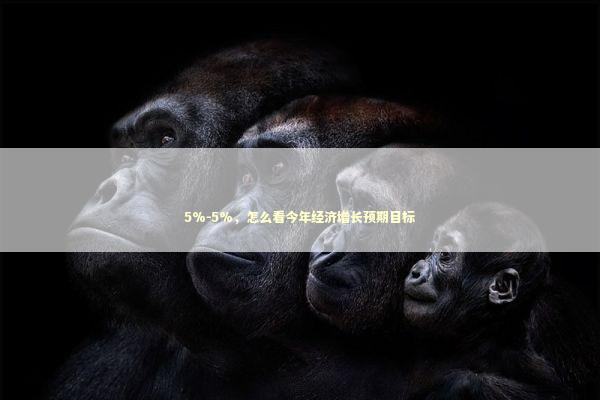 5%-5%,怎么看今年经济增长预期目标 5%-5%,怎么看今年经济增长预期目标 新闻