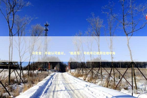 马克龙：不能认可美以，“戴高乐”号航母已被派往地中海 新闻