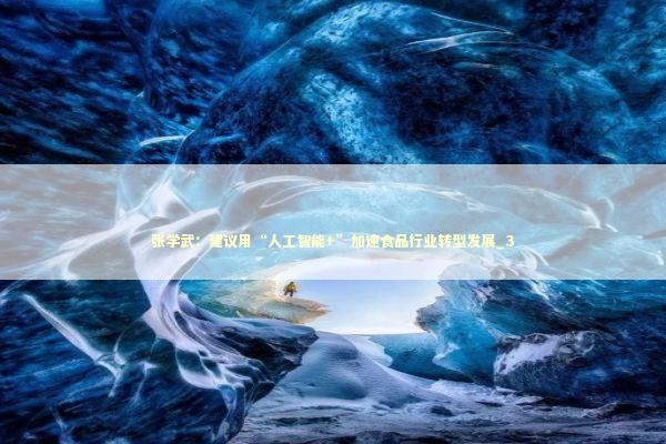 张学武：建议用“人工智能+”加速食品行业转型发展_3 新闻